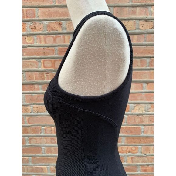 Alexander Wang Dress Black Sleeveless Bodycon Stretch Exposed Zipper XS - Picture 5 of 7